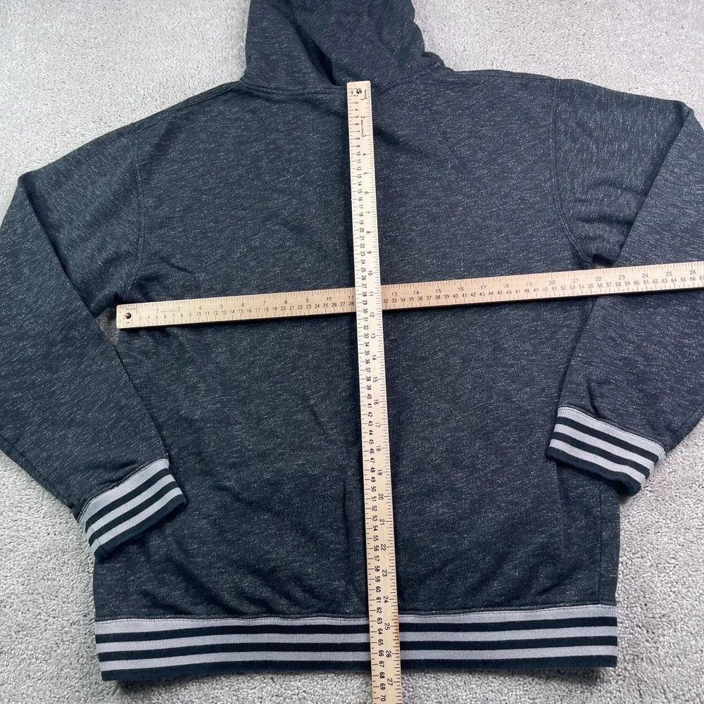 Vans Hoodie Mens Large Gray Full Zip Fleece Skateboarding Streetwear Skater